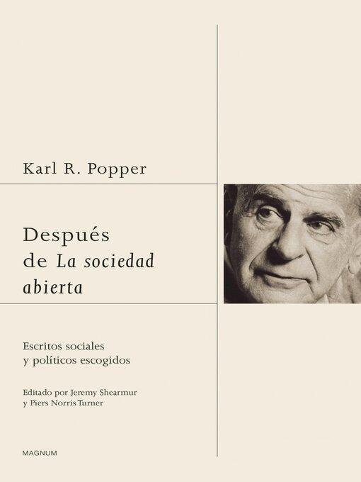 Cover image for Después de La sociedad abierta